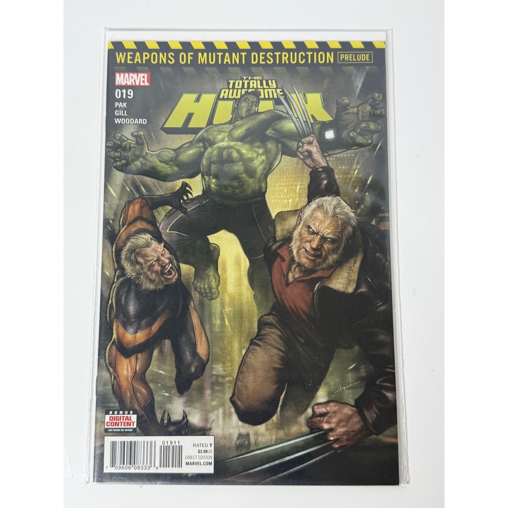 Marvel The Totally Awesome Hulk 19 Weapons of Mutant Destruction Prelude Logan